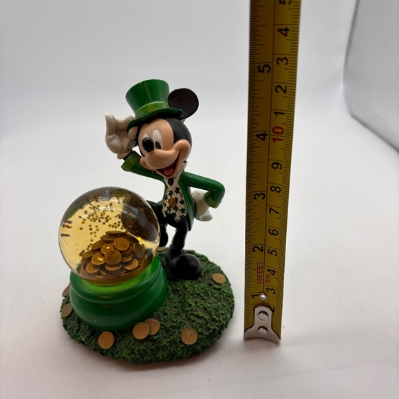 Disney WDW Parks Mickey Mouse Leprechaun St. Patricks Day Mini Water Snow Globe - Picture 10 of 10